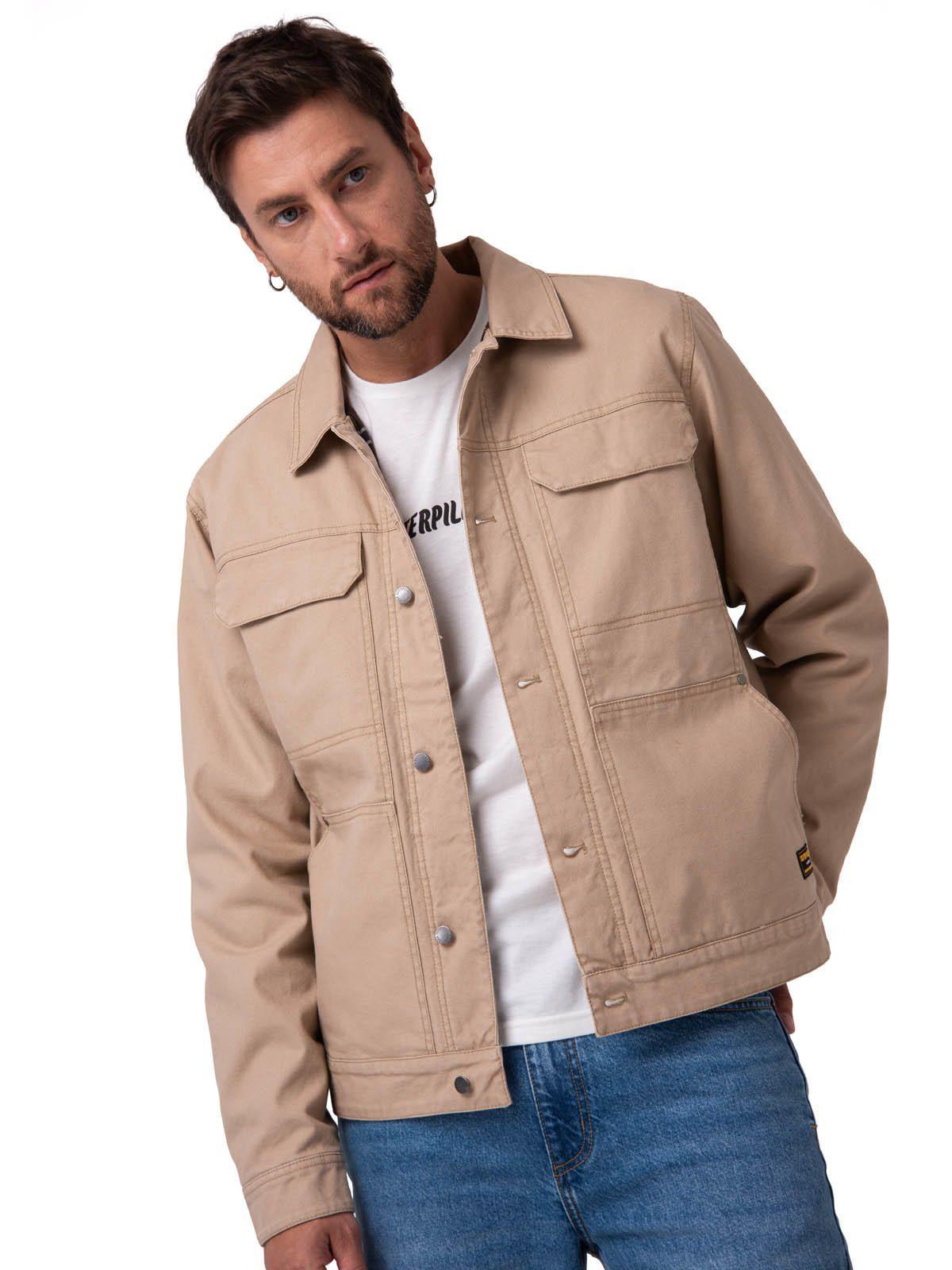 Chaqueta Hombre Canvas Flannel Beige-0