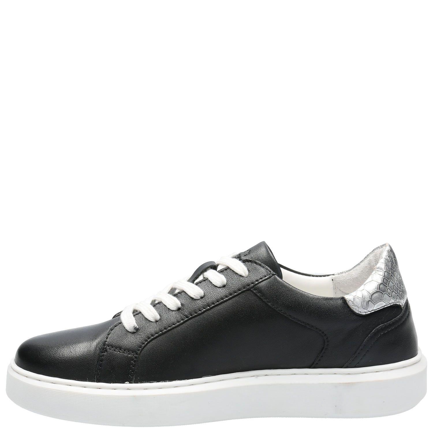 Zapatilla Cuero Mujer Mahal Negro-5