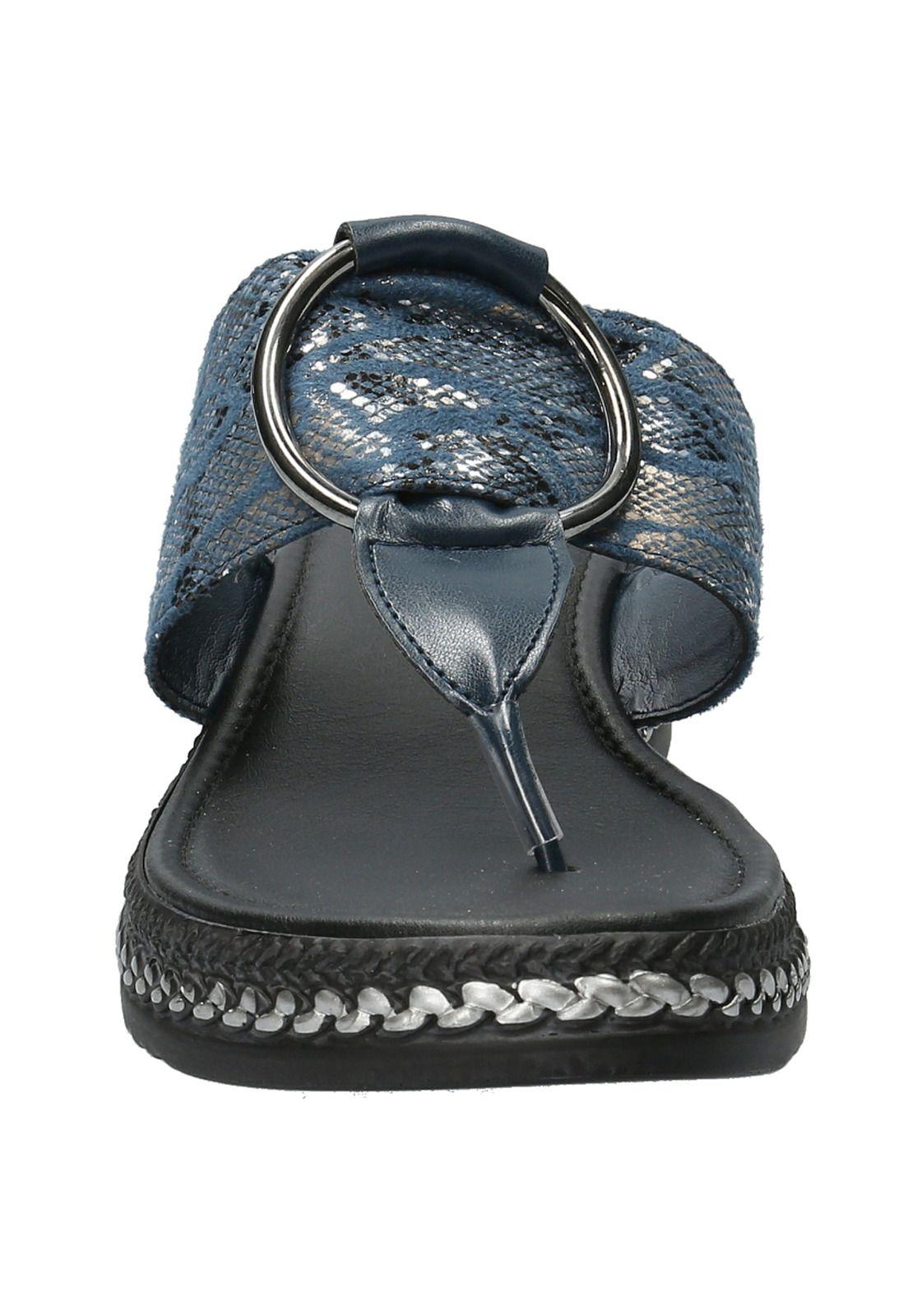 Sandalia Mujer Fiama Azul-3