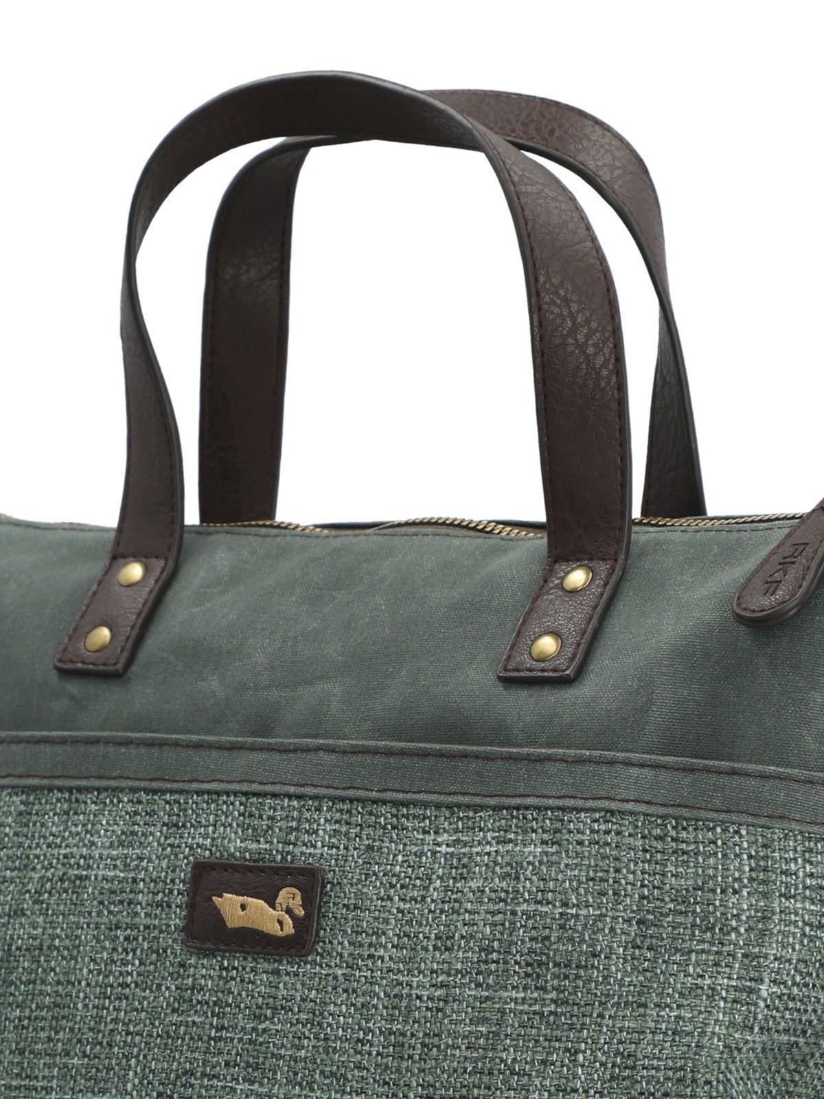 Cartera Textil Mujer Qori Tote Verde-2