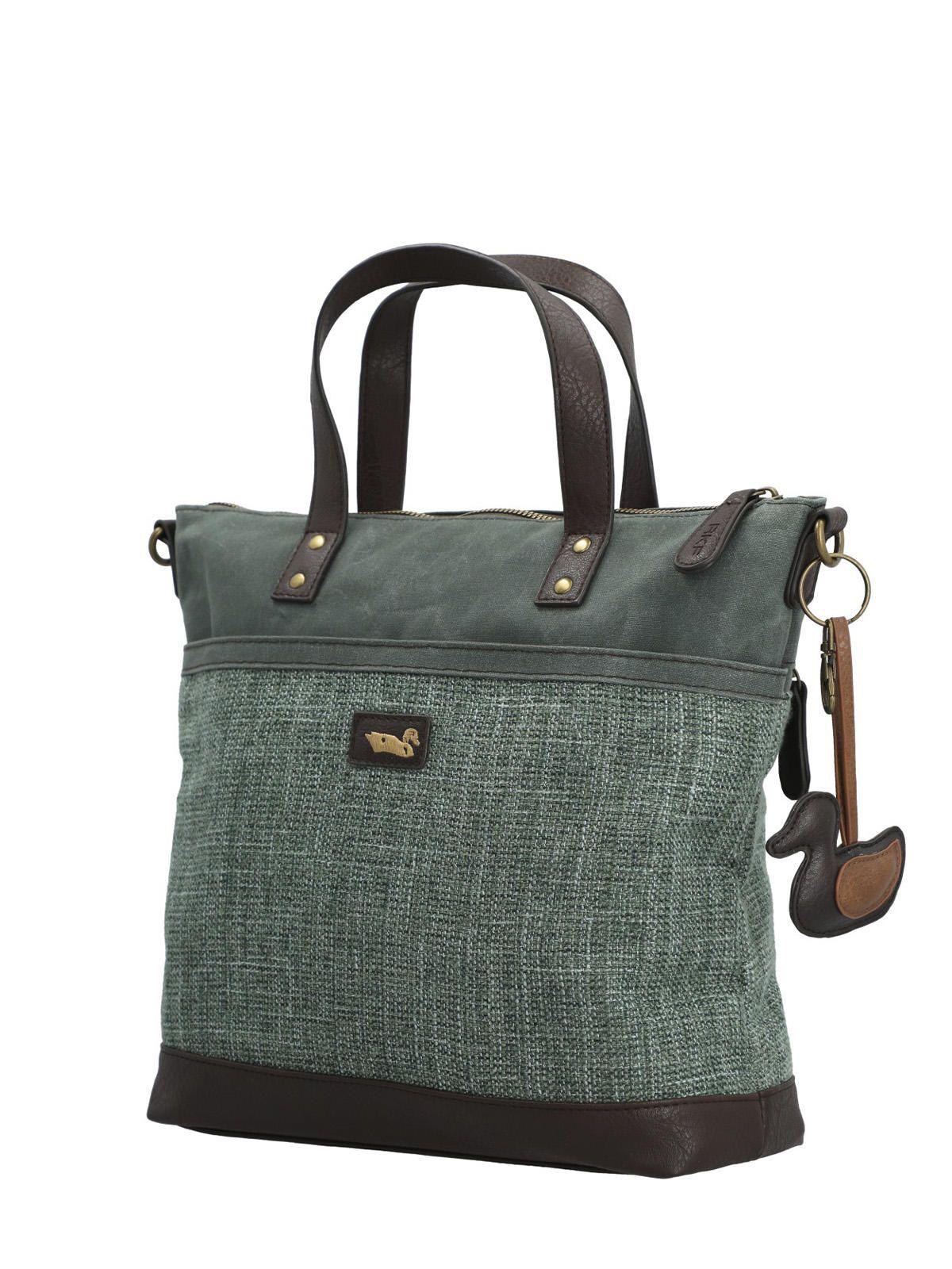 Cartera Textil Mujer Qori Tote Verde-3