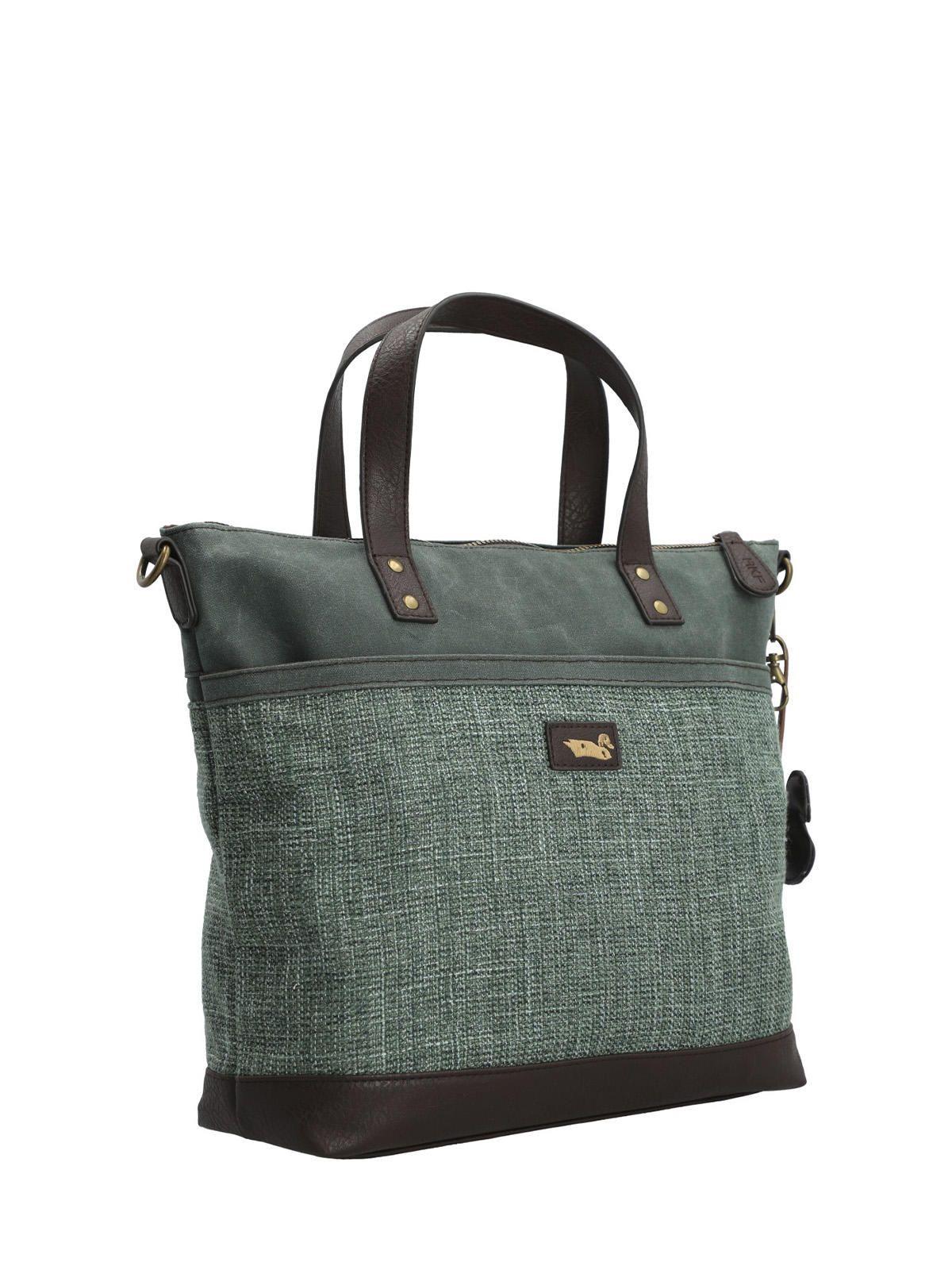 Cartera Textil Mujer Qori Tote Verde-4