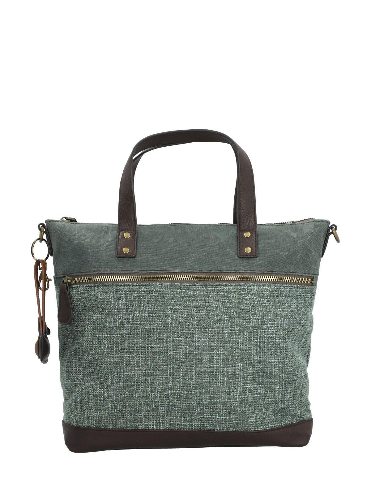 Cartera Textil Mujer Qori Tote Verde-5