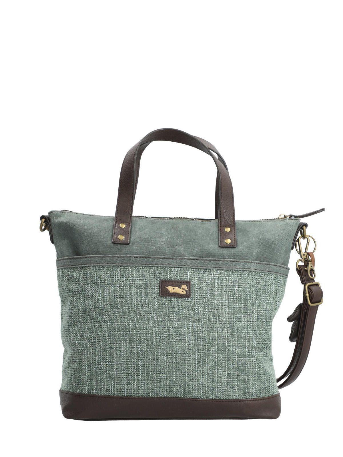 Cartera Textil Mujer Qori Tote Verde-6
