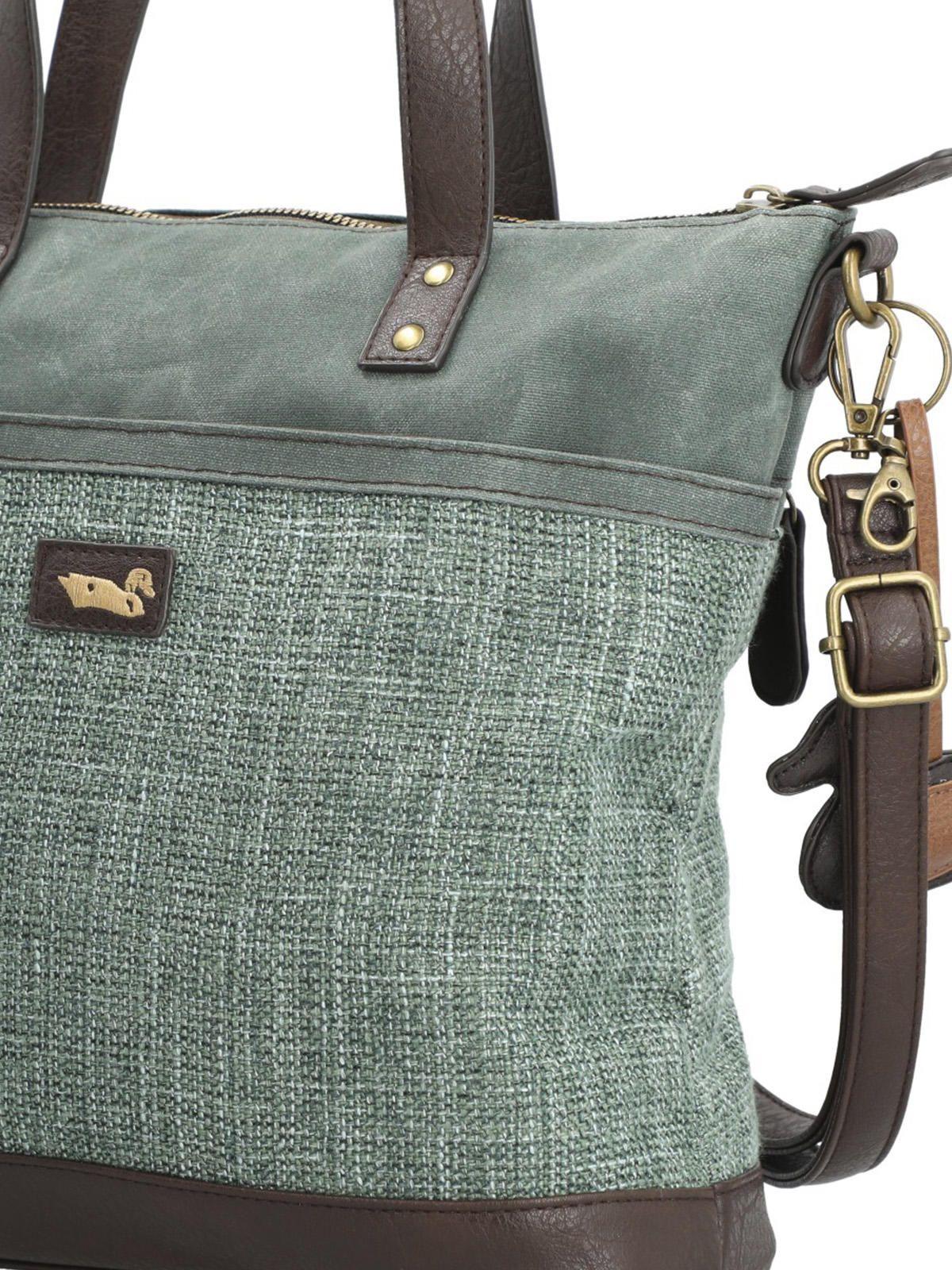 Cartera Textil Mujer Qori Tote Verde-7