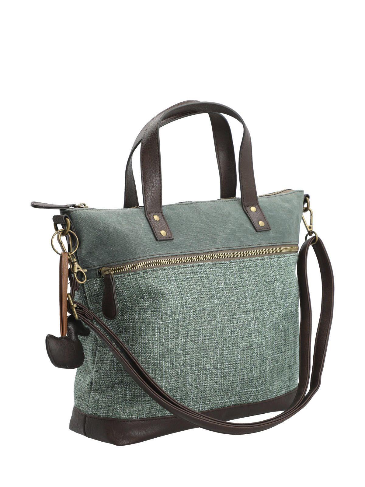 Cartera Textil Mujer Qori Tote Verde-8