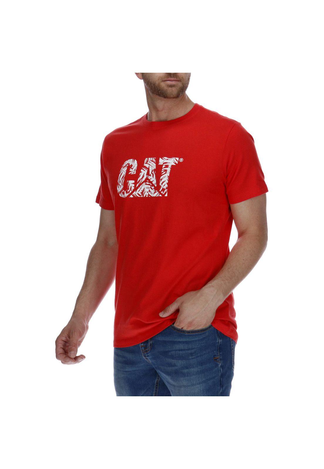 Polera Hombre Slim Fit Logo Rojo-1