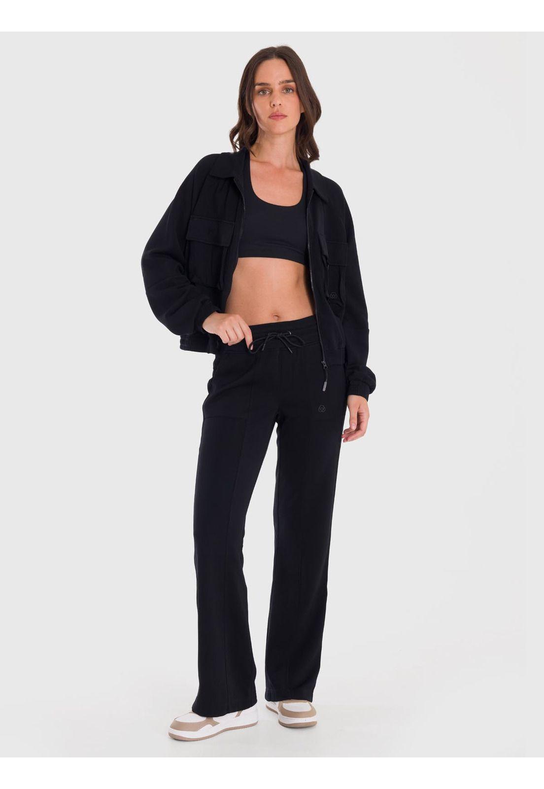 Pantalón Buzo Mujer Modal Pant Negro-0