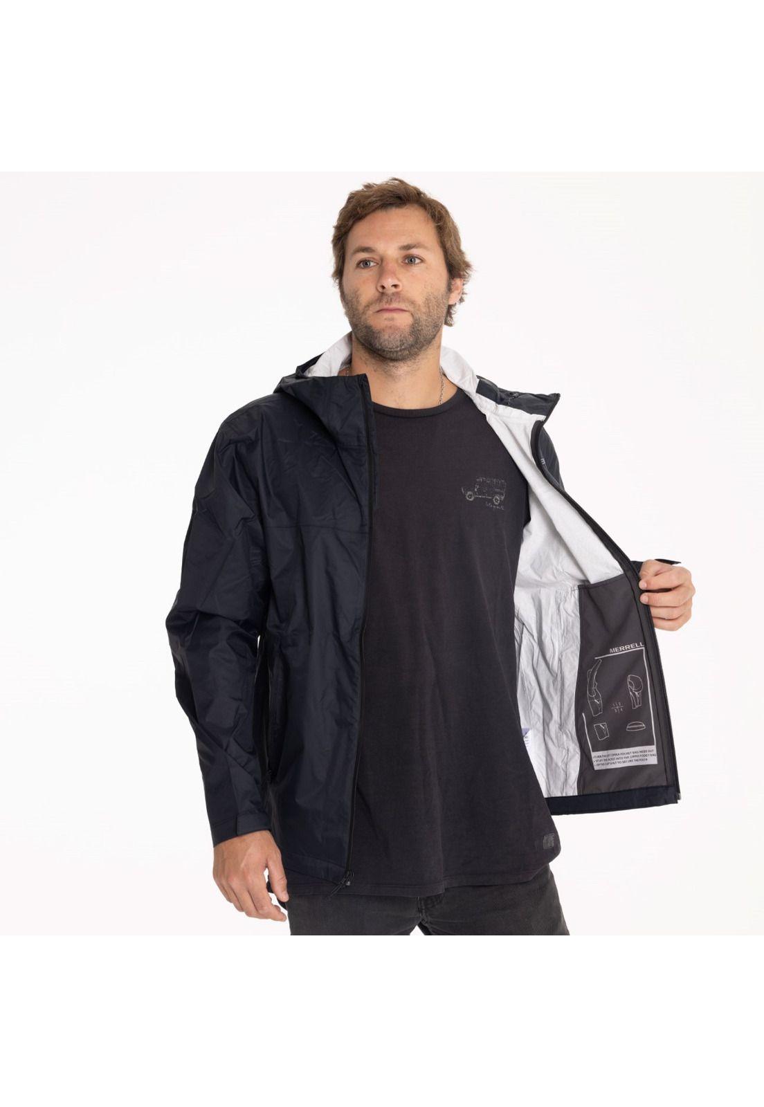 Impermeable Hombre Fallon Rain Shell Negro-1