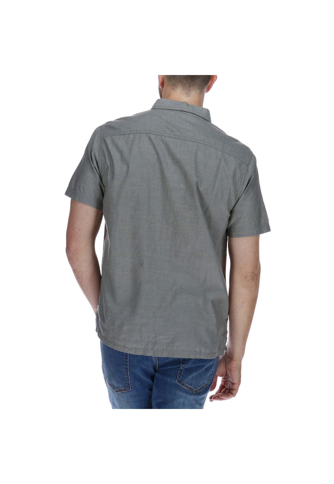 Camisa Hombre Foundation Chambray Gris-2