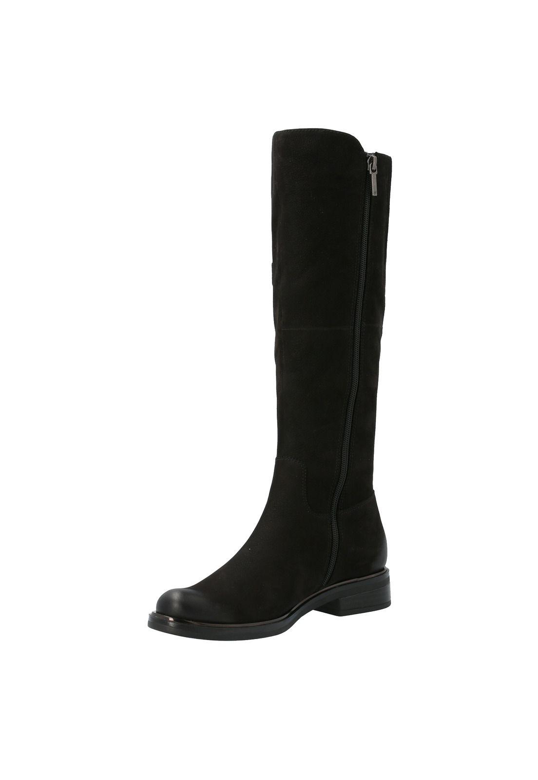 Bota Cuero Mujer Horizon Negro-2