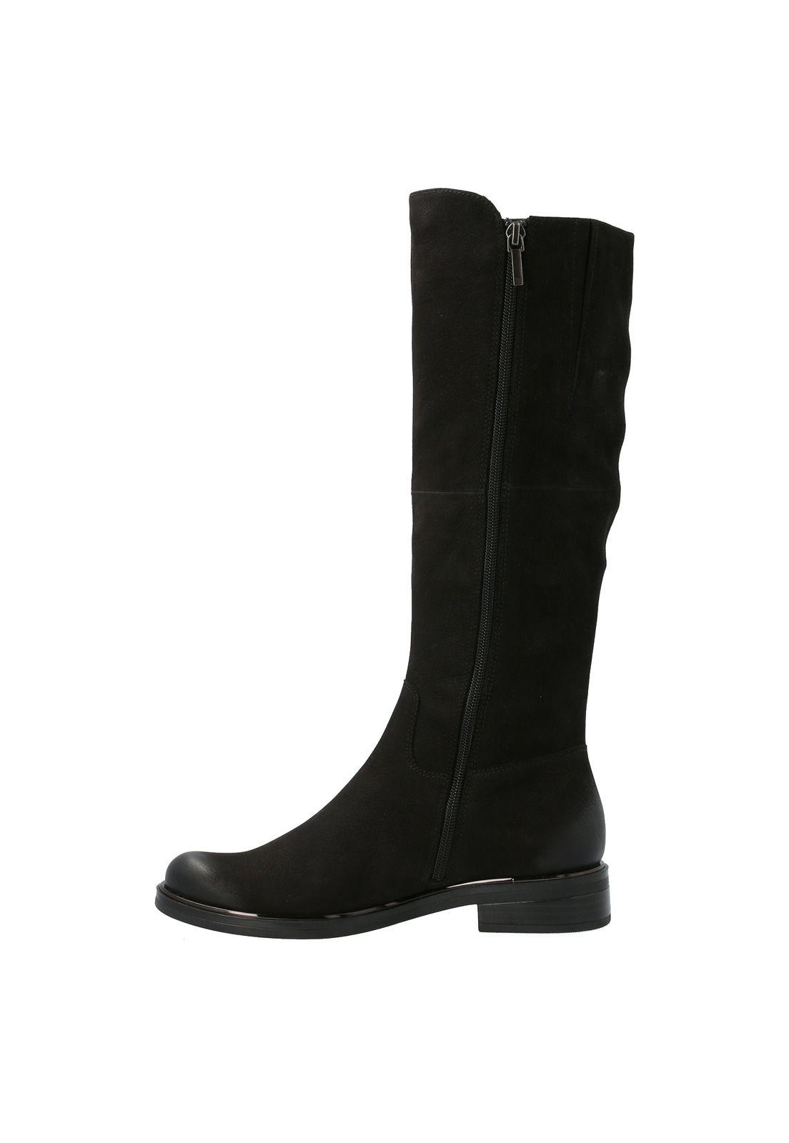Bota Cuero Mujer Horizon Negro-3