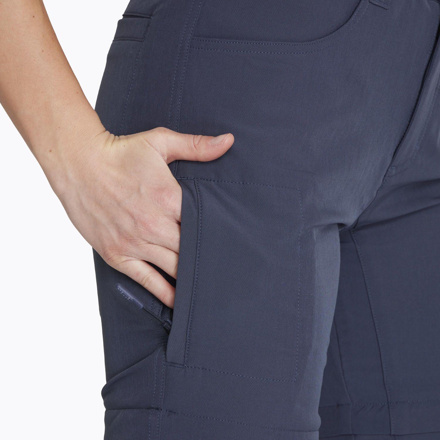 Pantalón Impermeable 4 Way Spandex Azul Mujer-4