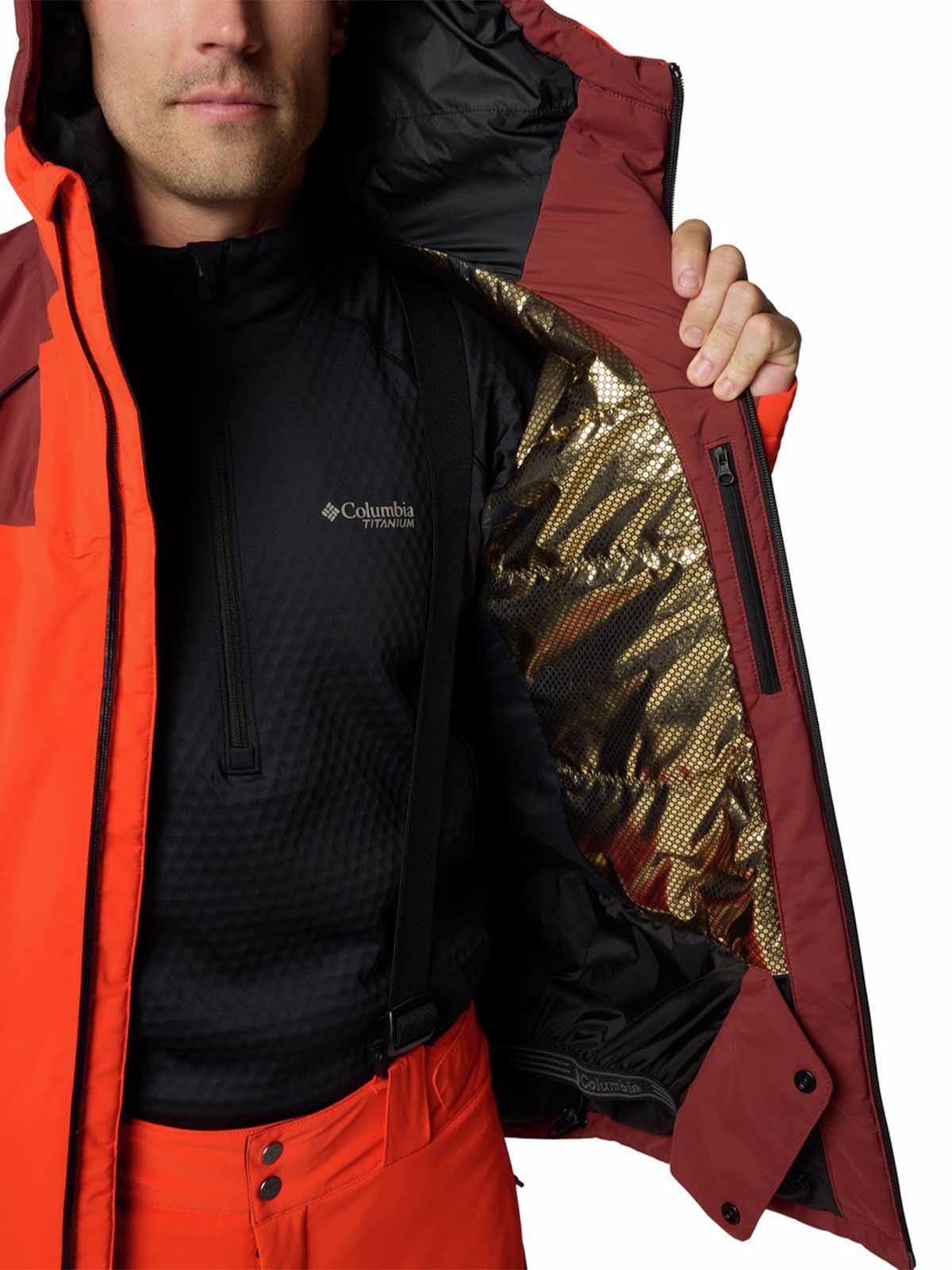 Parka impermeable Hombre Cirque Bowl Ski Rojo-3
