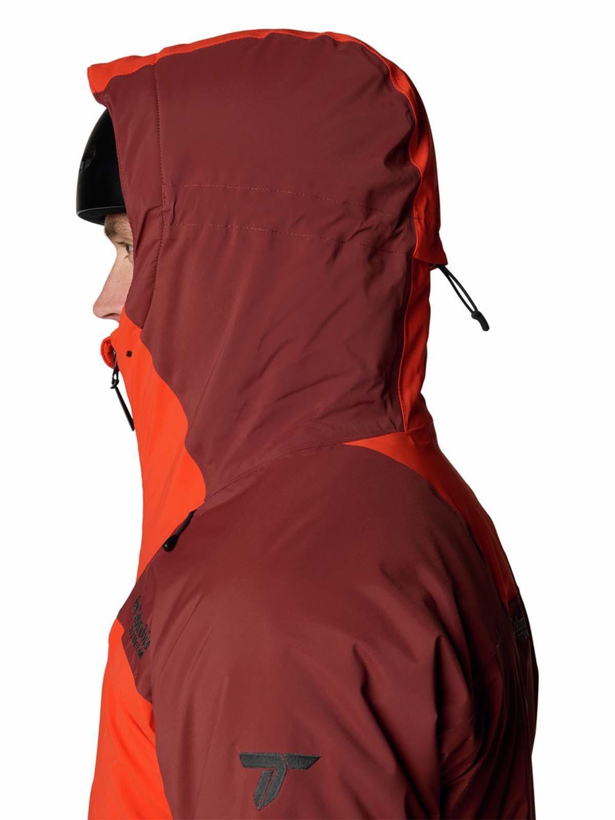Parka impermeable Hombre Cirque Bowl Ski Rojo-4