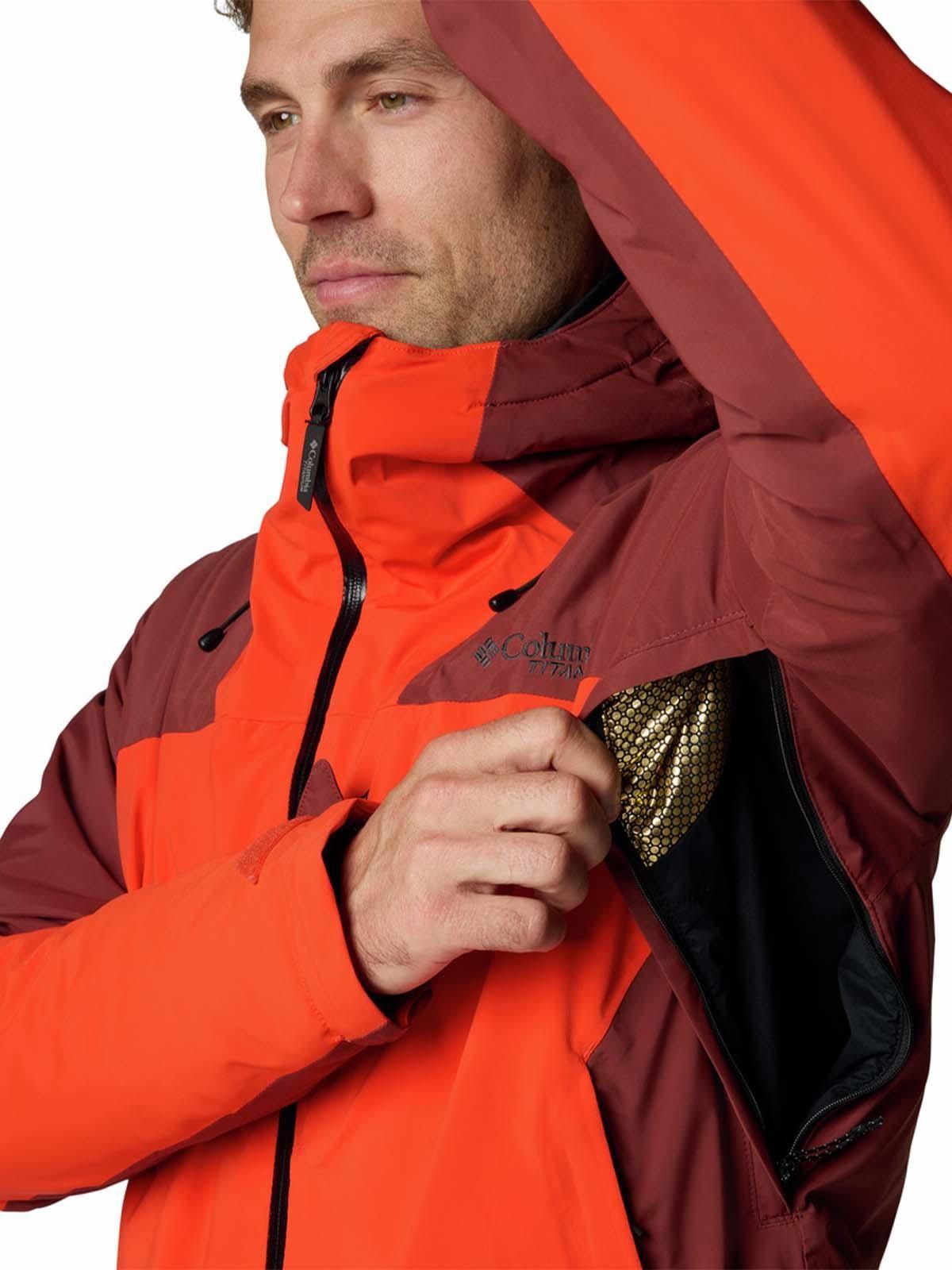 Parka impermeable Hombre Cirque Bowl Ski Rojo-5