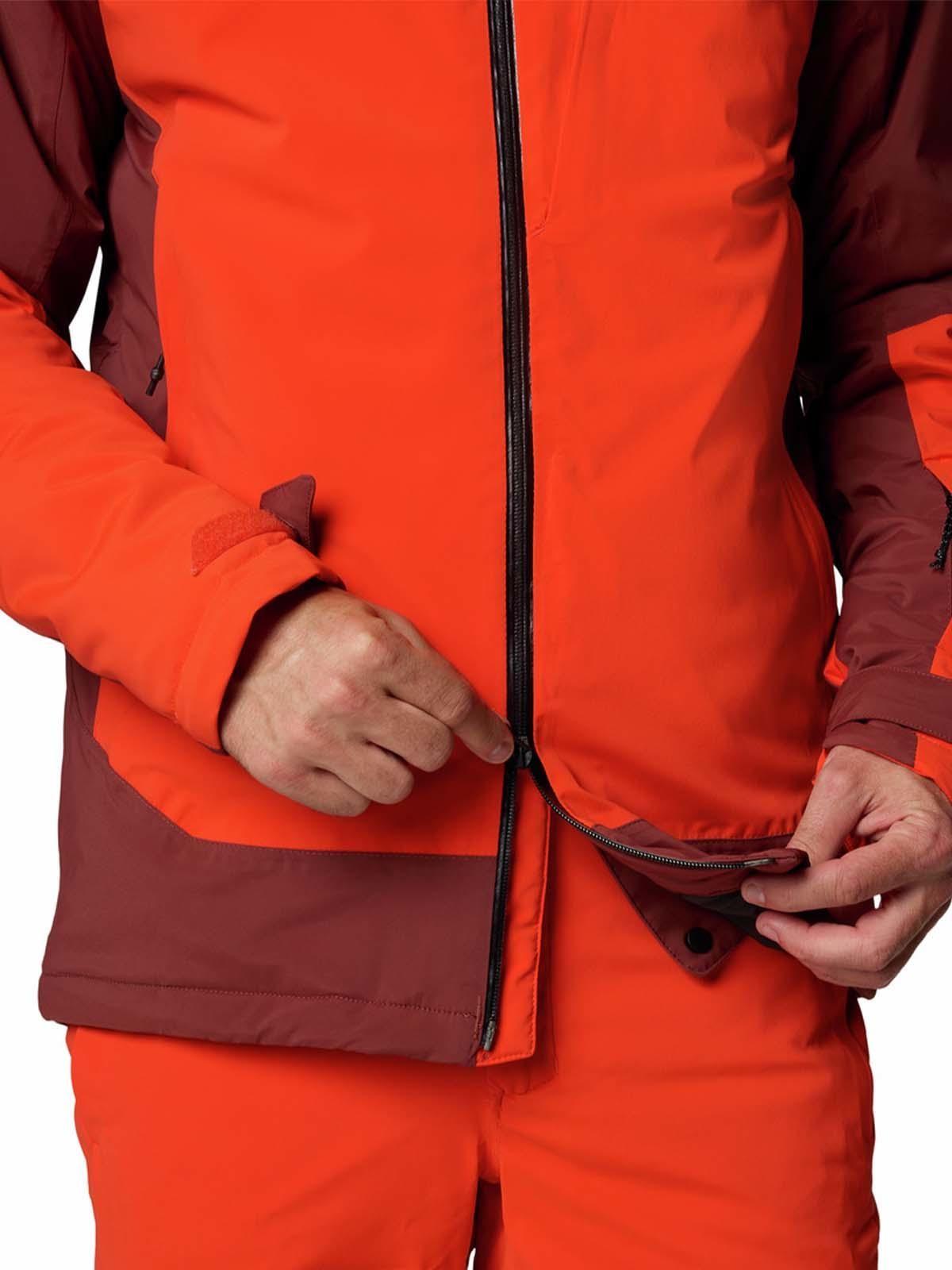 Parka impermeable Hombre Cirque Bowl Ski Rojo-6