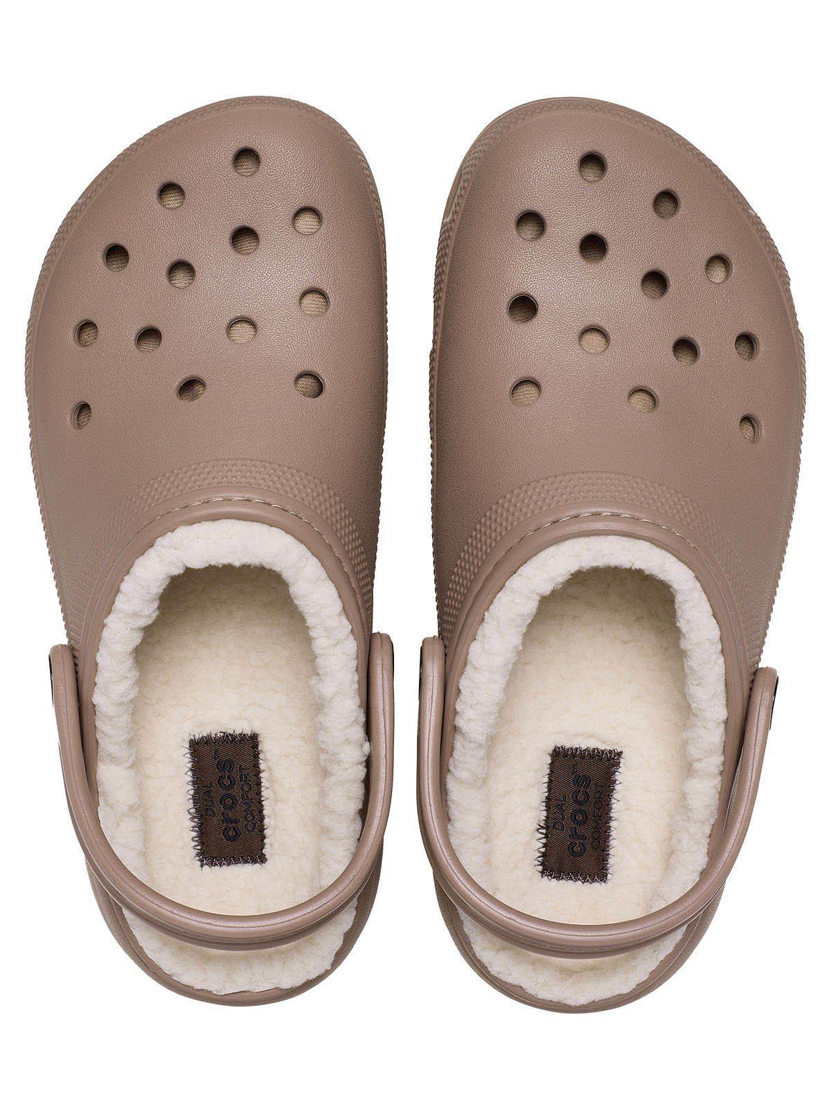 Zueco Crocs Mujer Lined Chiporro Platform Café-4