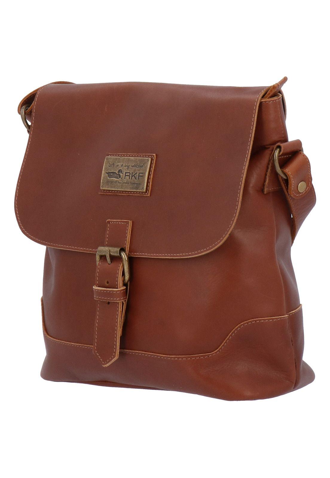 Cartera Cuero Mujer Amy Cross Café-1