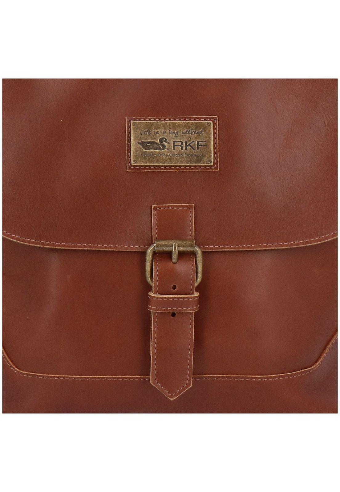 Cartera Cuero Mujer Amy Cross Café-3