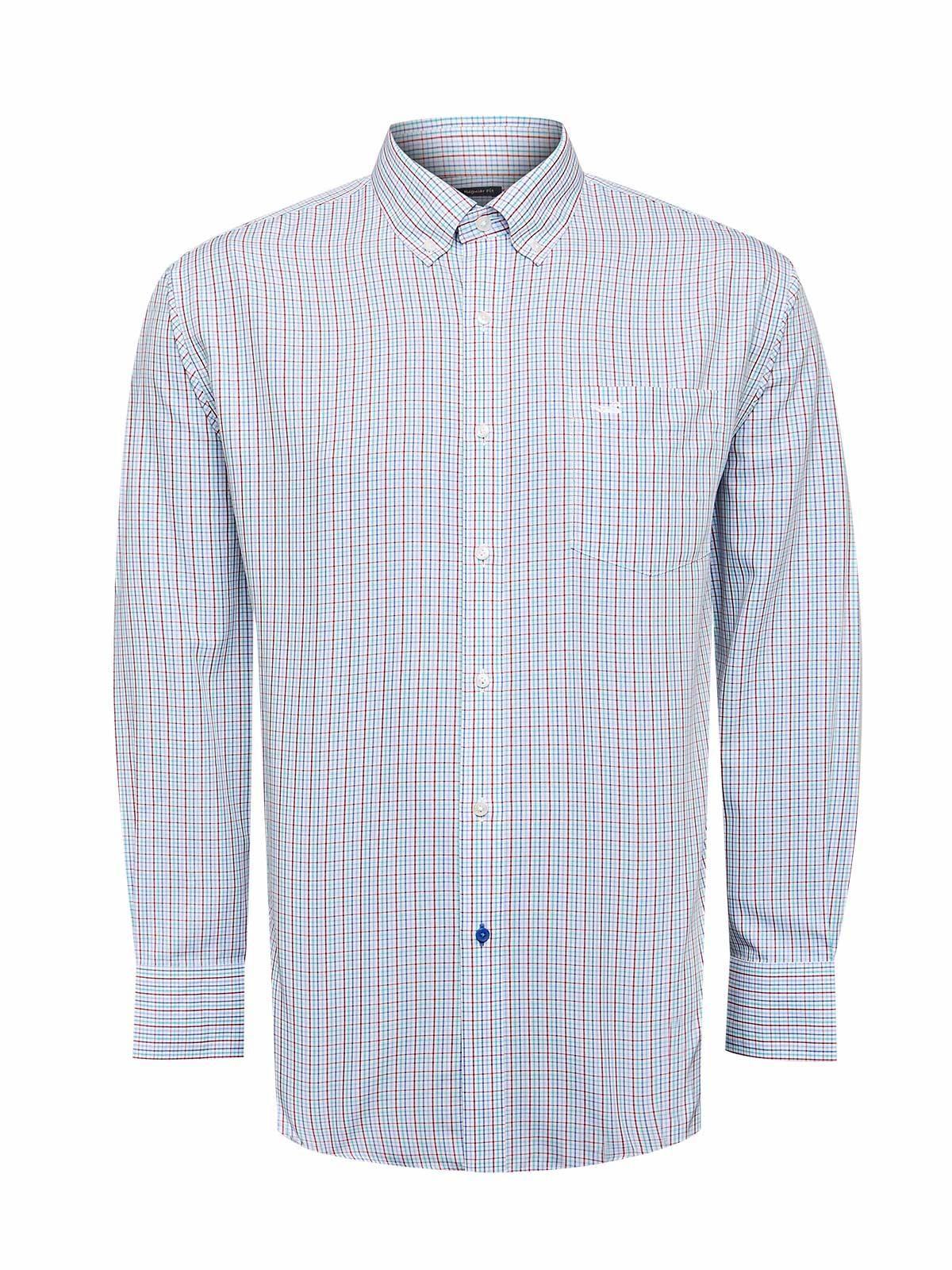 Camisa Libre de Arrugas Hombre Algodón Blanco-1