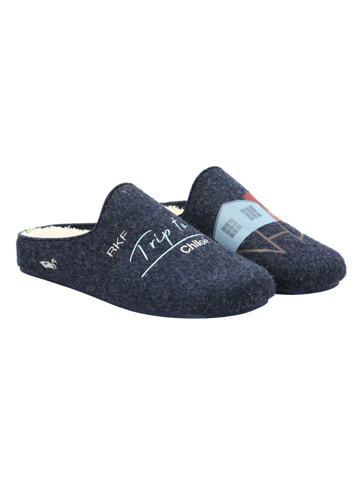 Pantufla Unisex Slipper Chiloé Azul-0