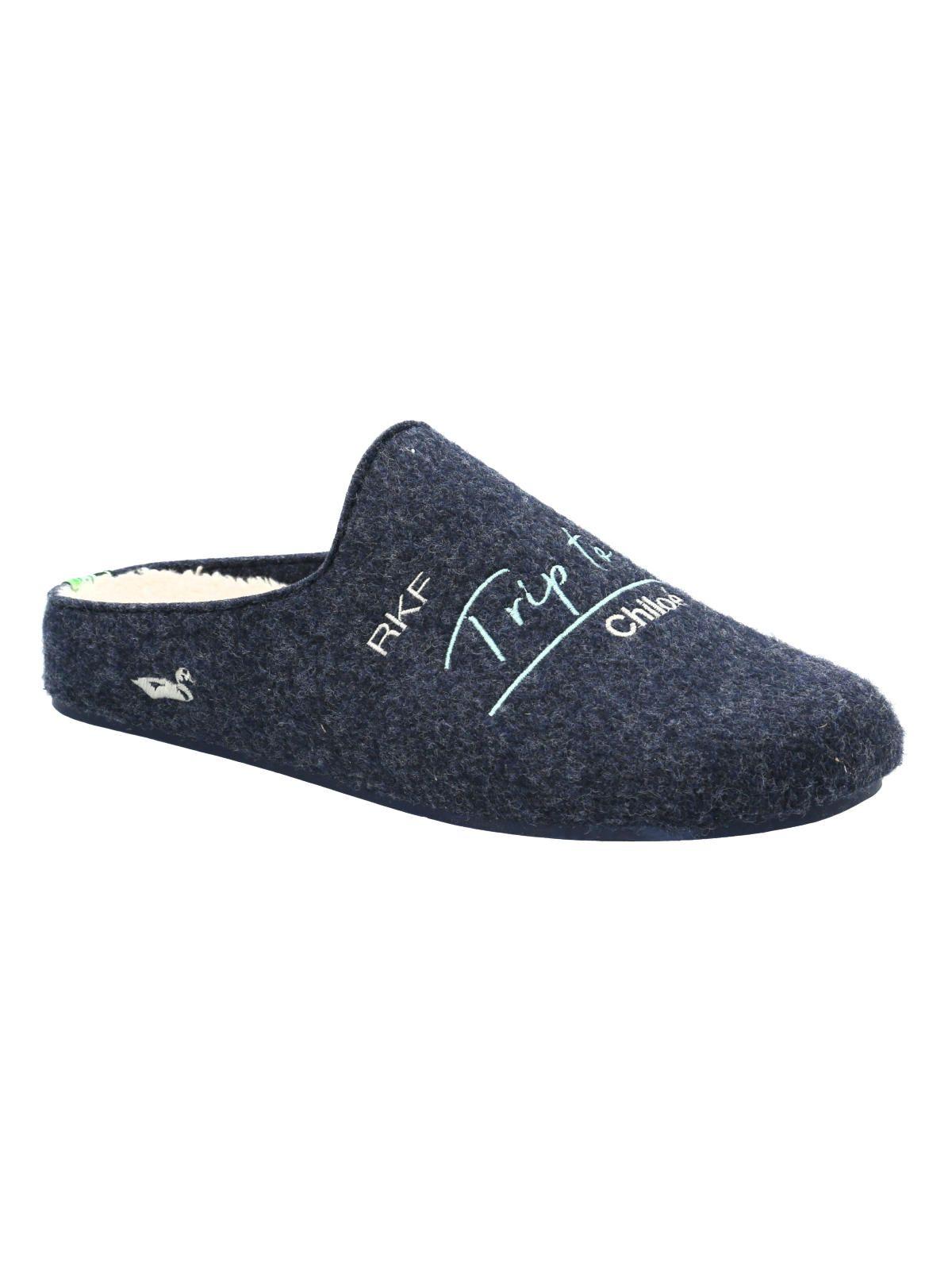 Pantufla Unisex Slipper Chiloé Azul-3