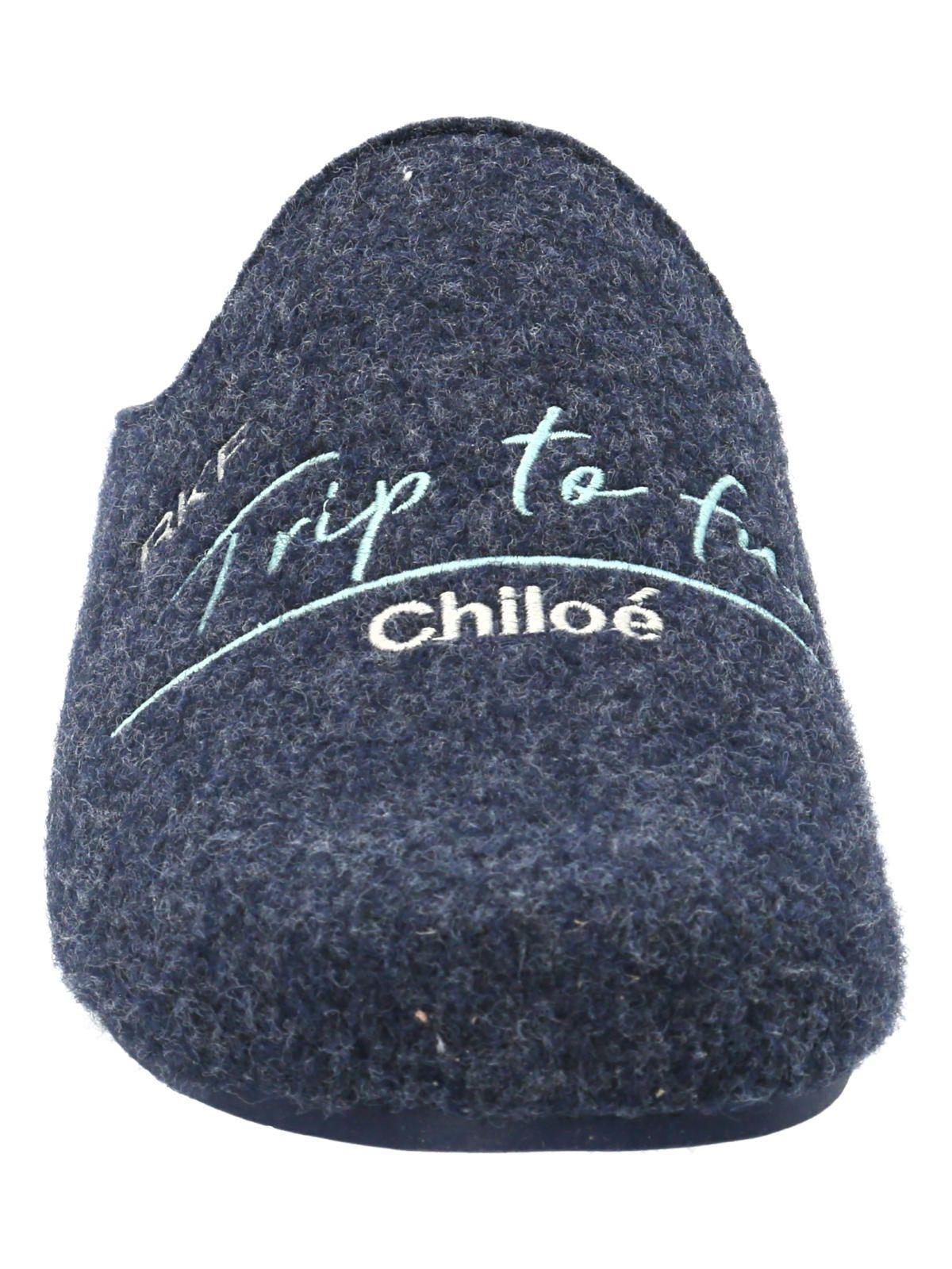 Pantufla Unisex Slipper Chiloé Azul-5