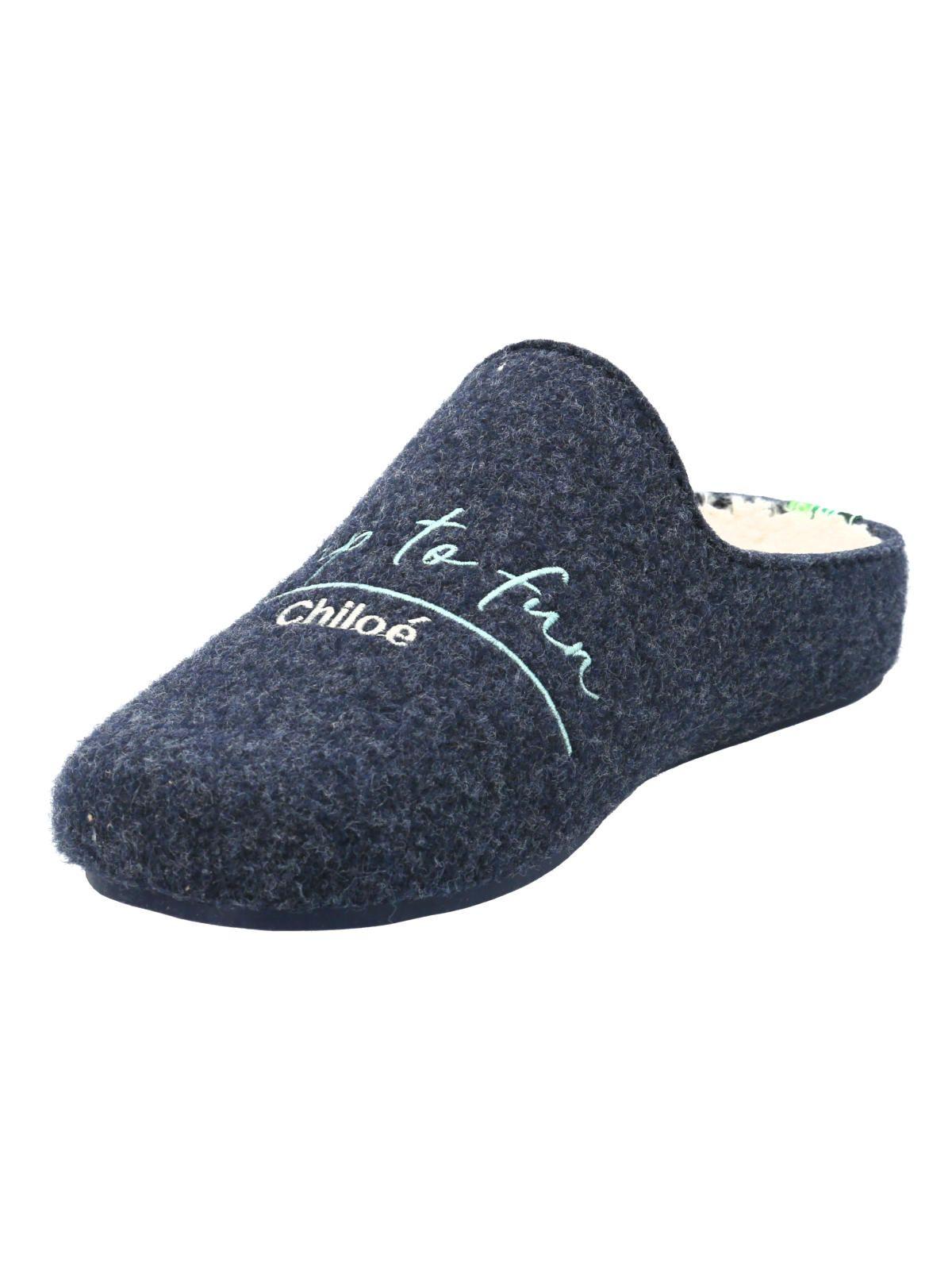 Pantufla Unisex Slipper Chiloé Azul-6