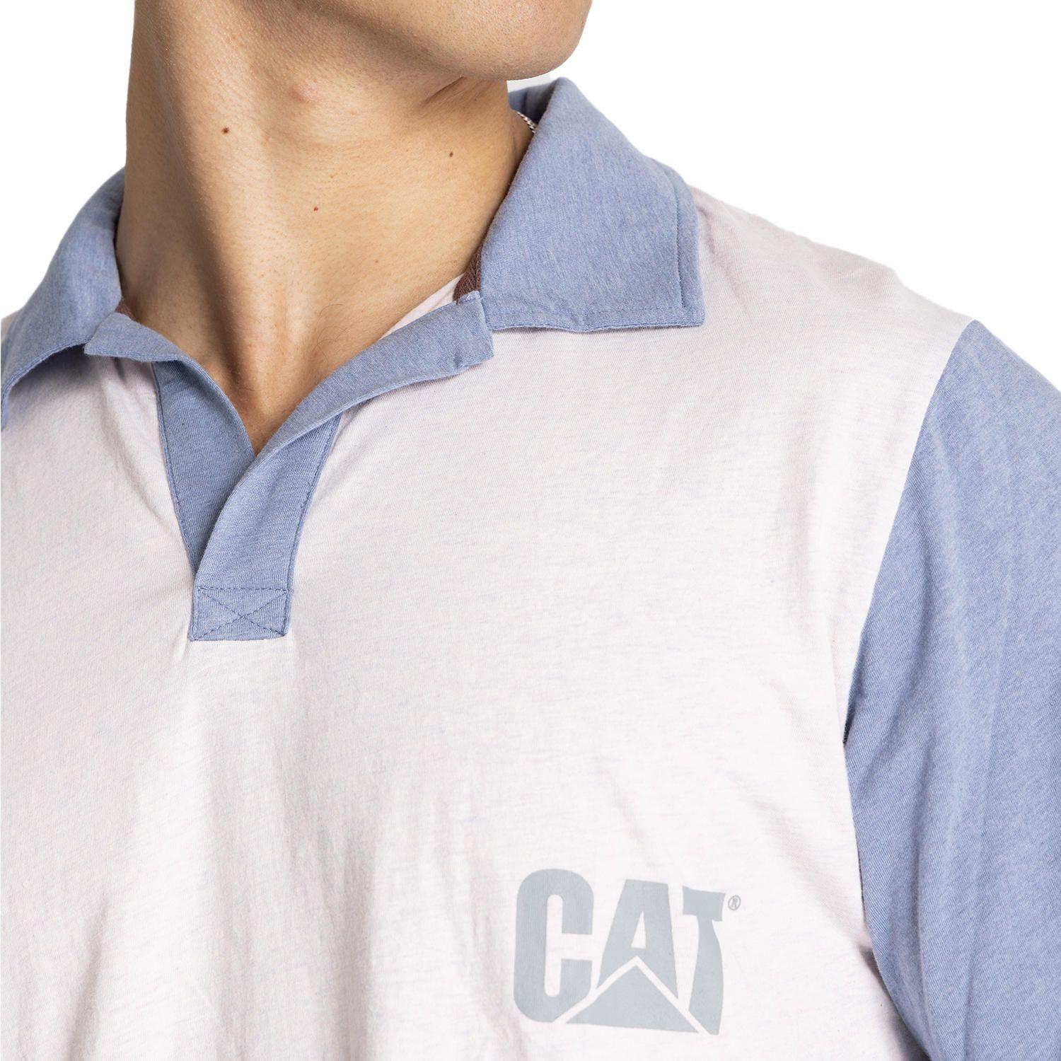 Polera Polo Hombre Natural Dye L/S Polo Azul-4