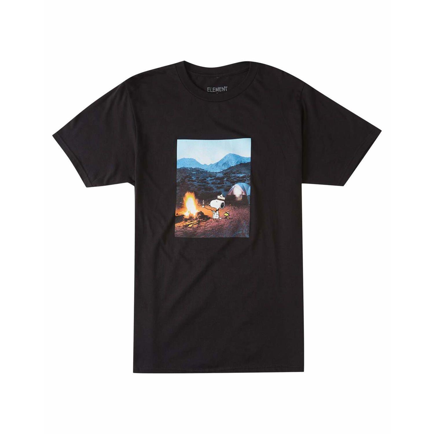 Polera M/C Hombre Peanuts Adventu M Te Negro-0