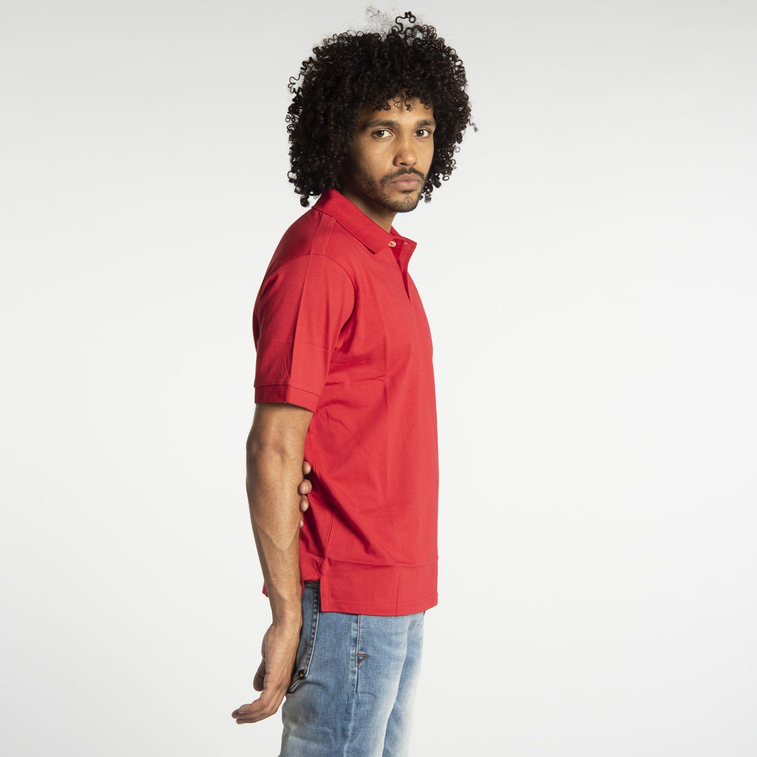 Polera Polo Hombre Fdtn Jersey Knit Pol Rojo-1