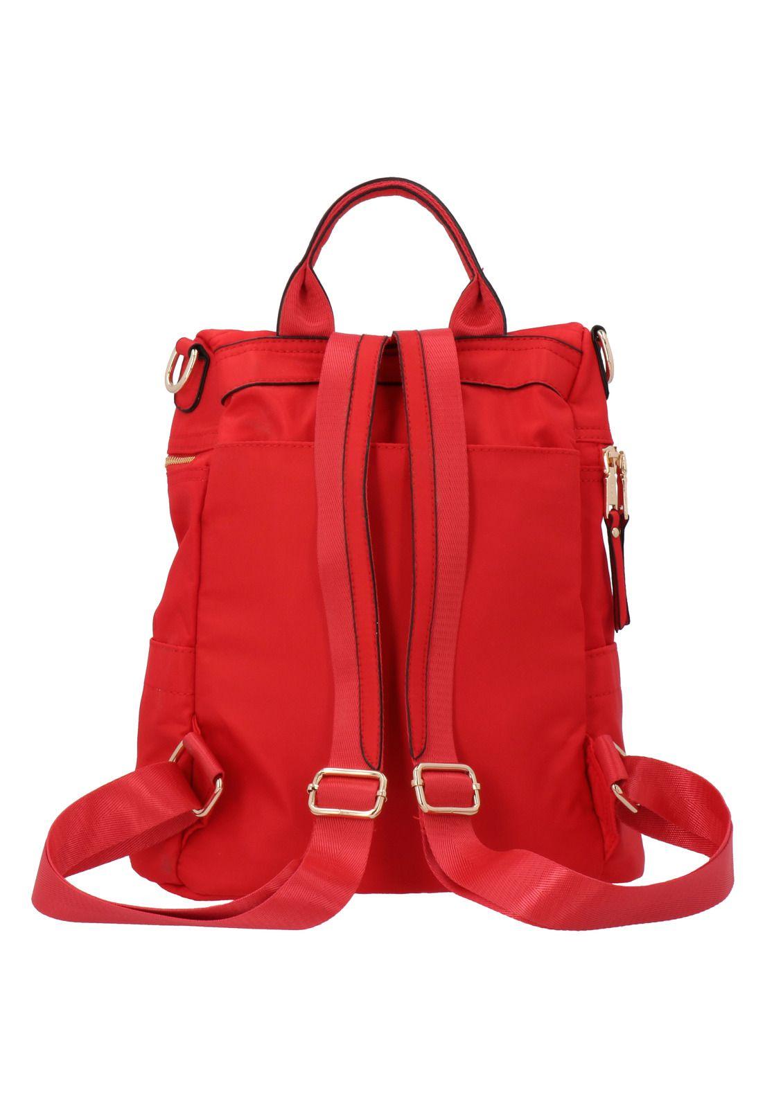 Cartera Mujer Moc Backpack Rojo Mujer-2