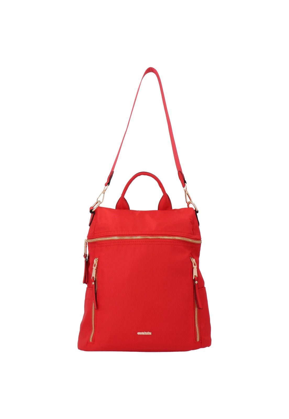 Cartera Mujer Moc Backpack Rojo Mujer-3