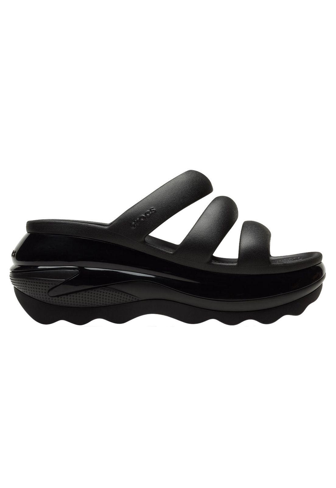 Sandalia Crocs Mujer Megacrush Tr Strap Negro-0