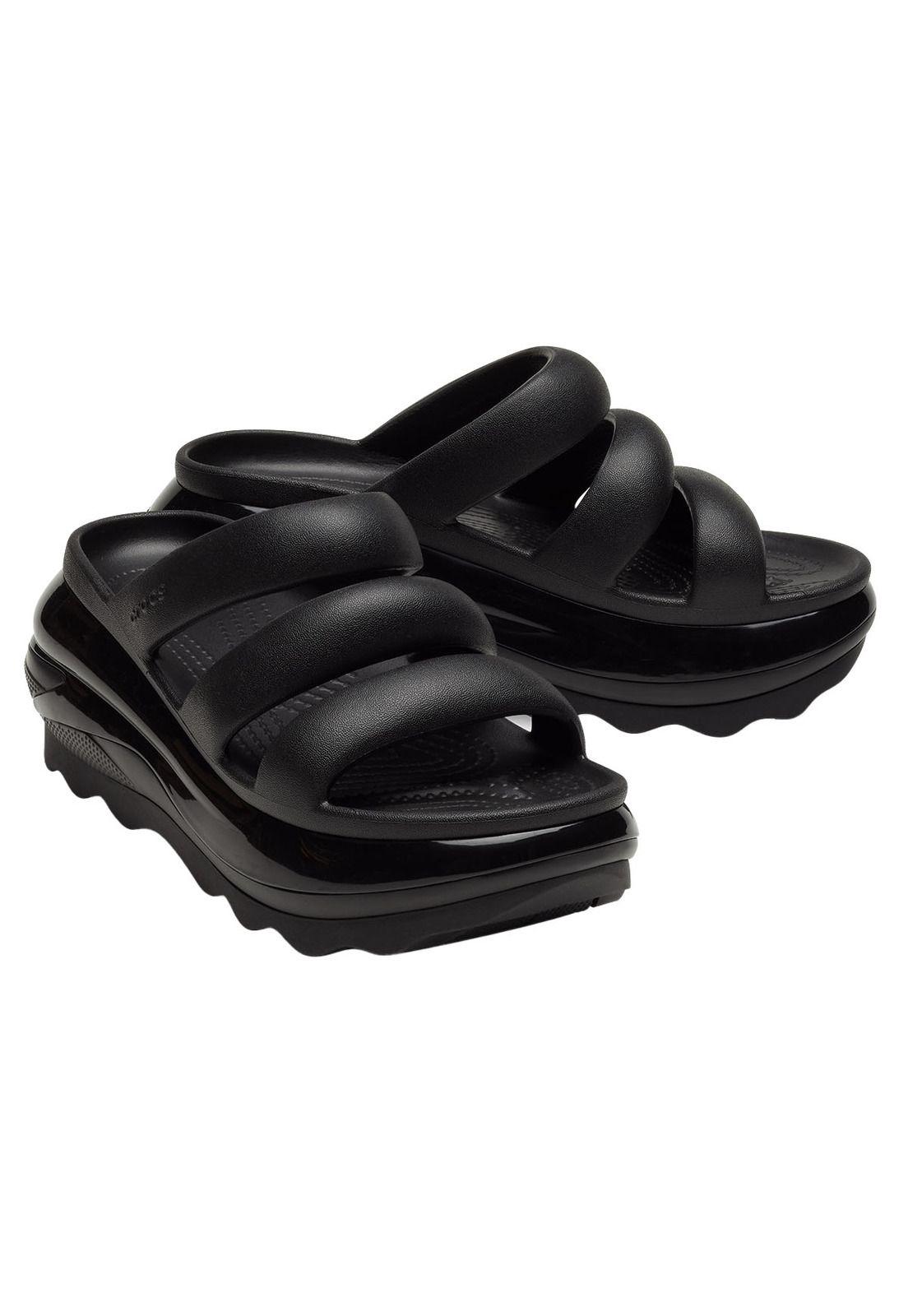 Sandalia Crocs Mujer Megacrush Tr Strap Negro-3