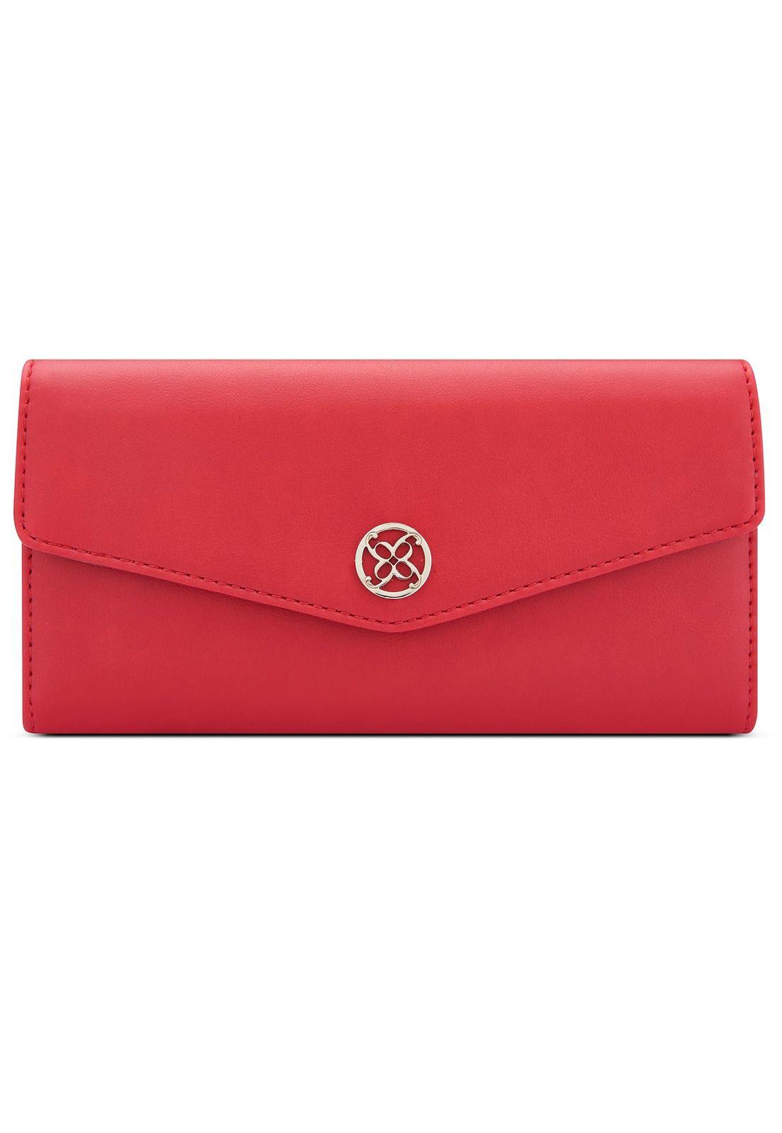 Billetera Whitley Check Sec Rojo-0