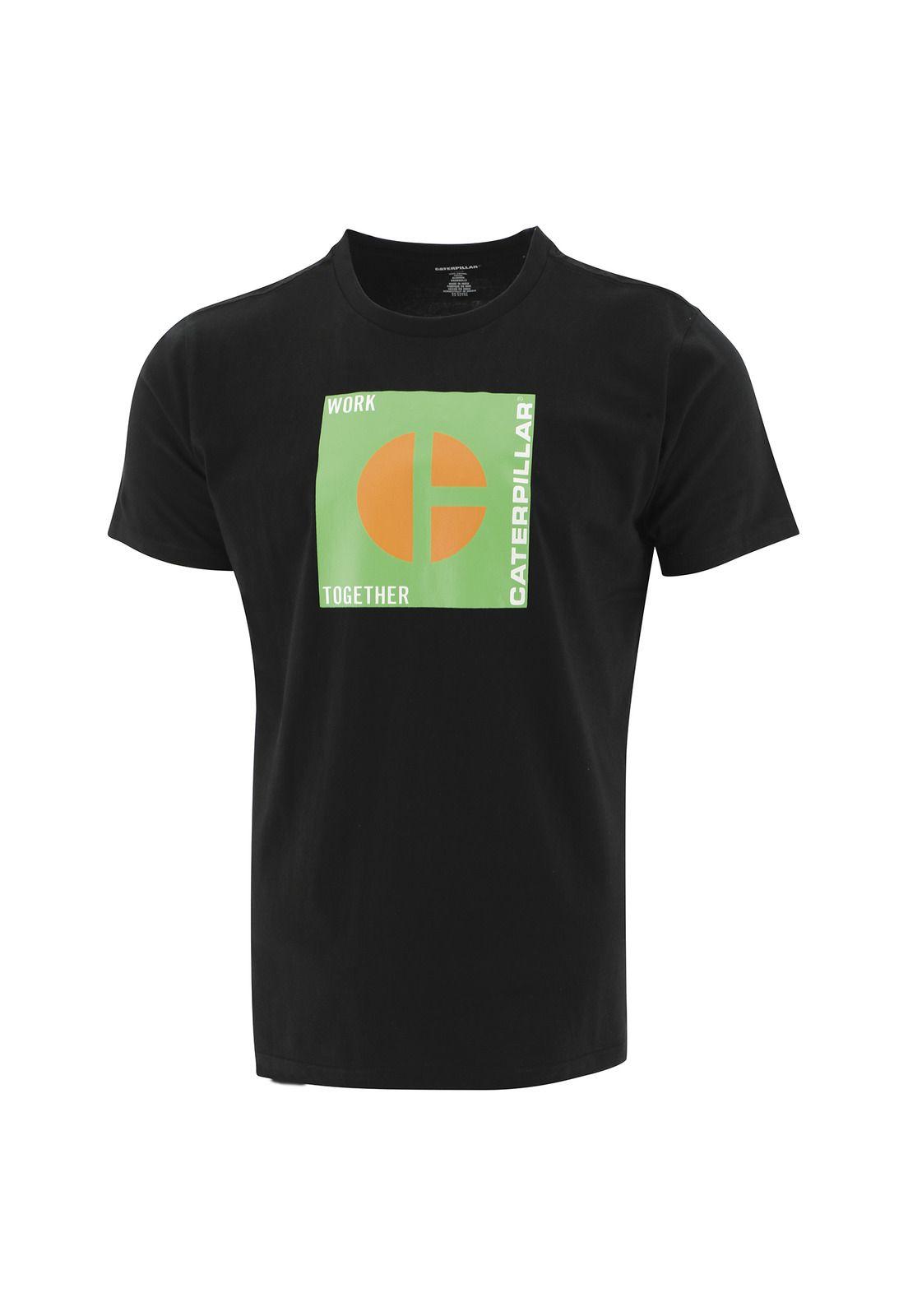 Polera M/C Hombre Code Block Vis Tee Negro-0