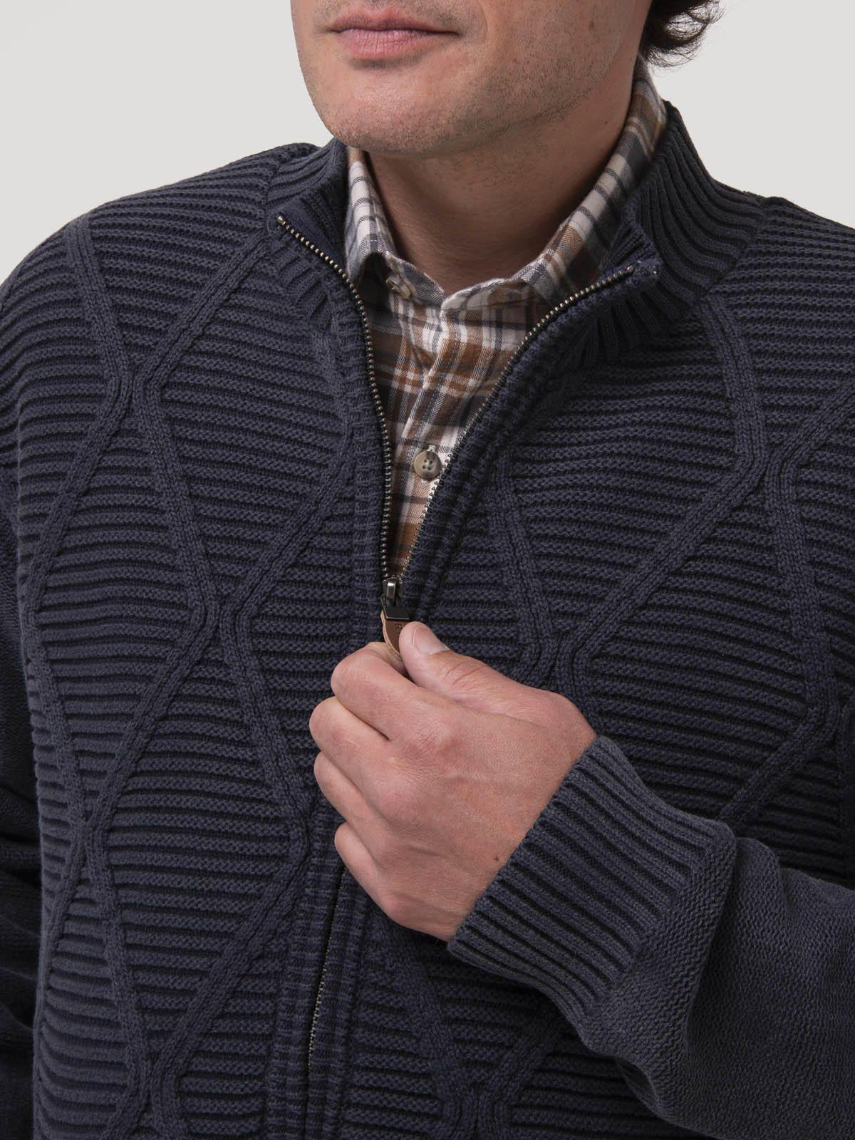 Sweater Algodón Orgánico Hombre Parker Azul-7