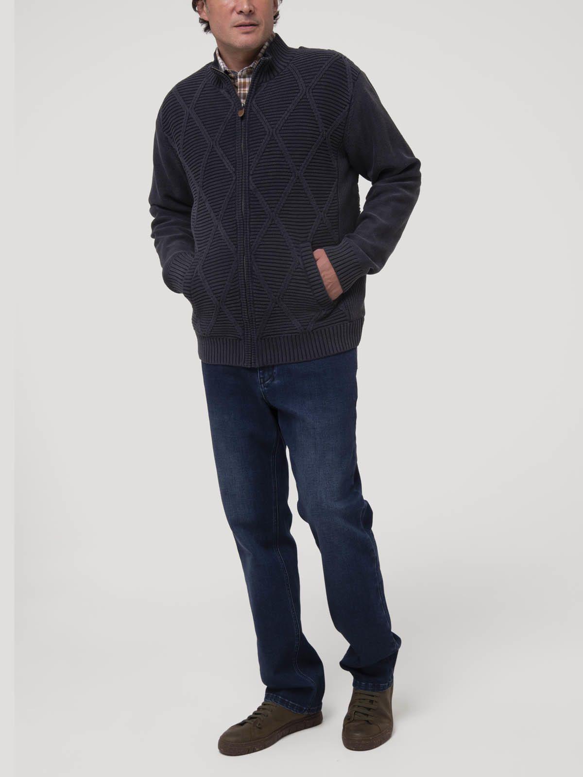Sweater Algodón Orgánico Hombre Parker Azul-9