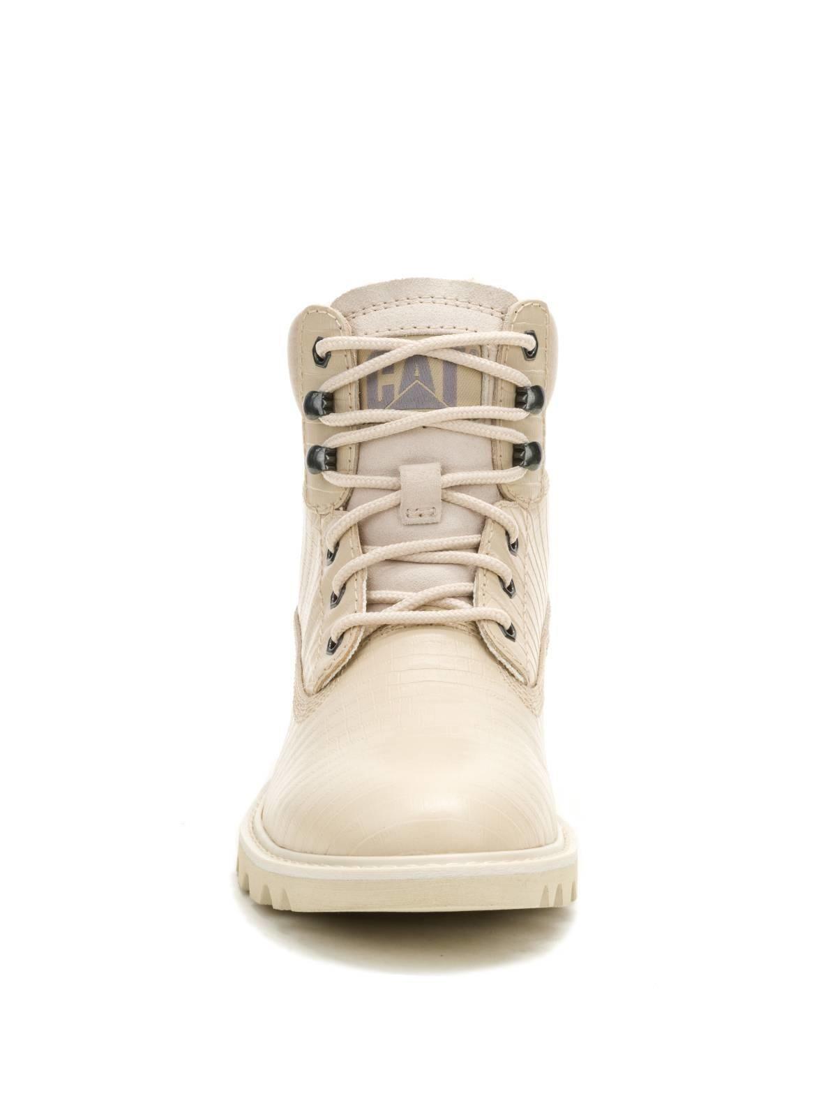 Botin Cuero Mujer Colorado Beige-4