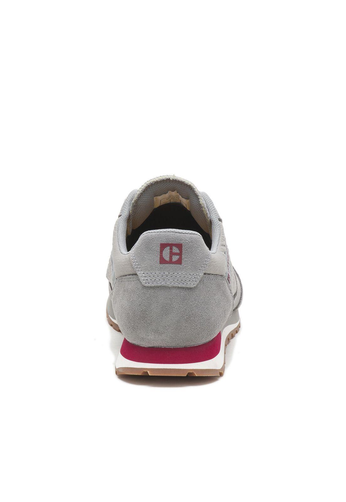Zapatilla Cuero/Poliéster Ventura Gris Hombre-3
