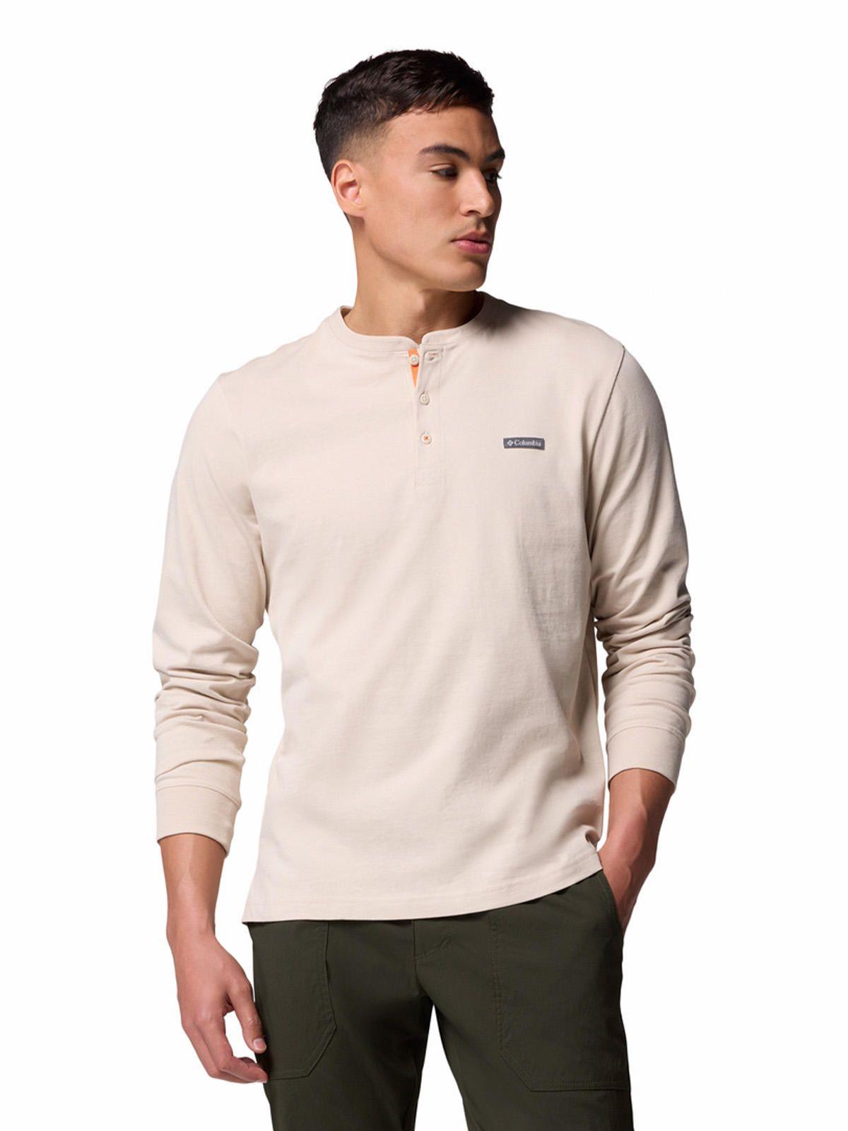 Polera ML Hombre Landroamer Ls Henley Gris-0