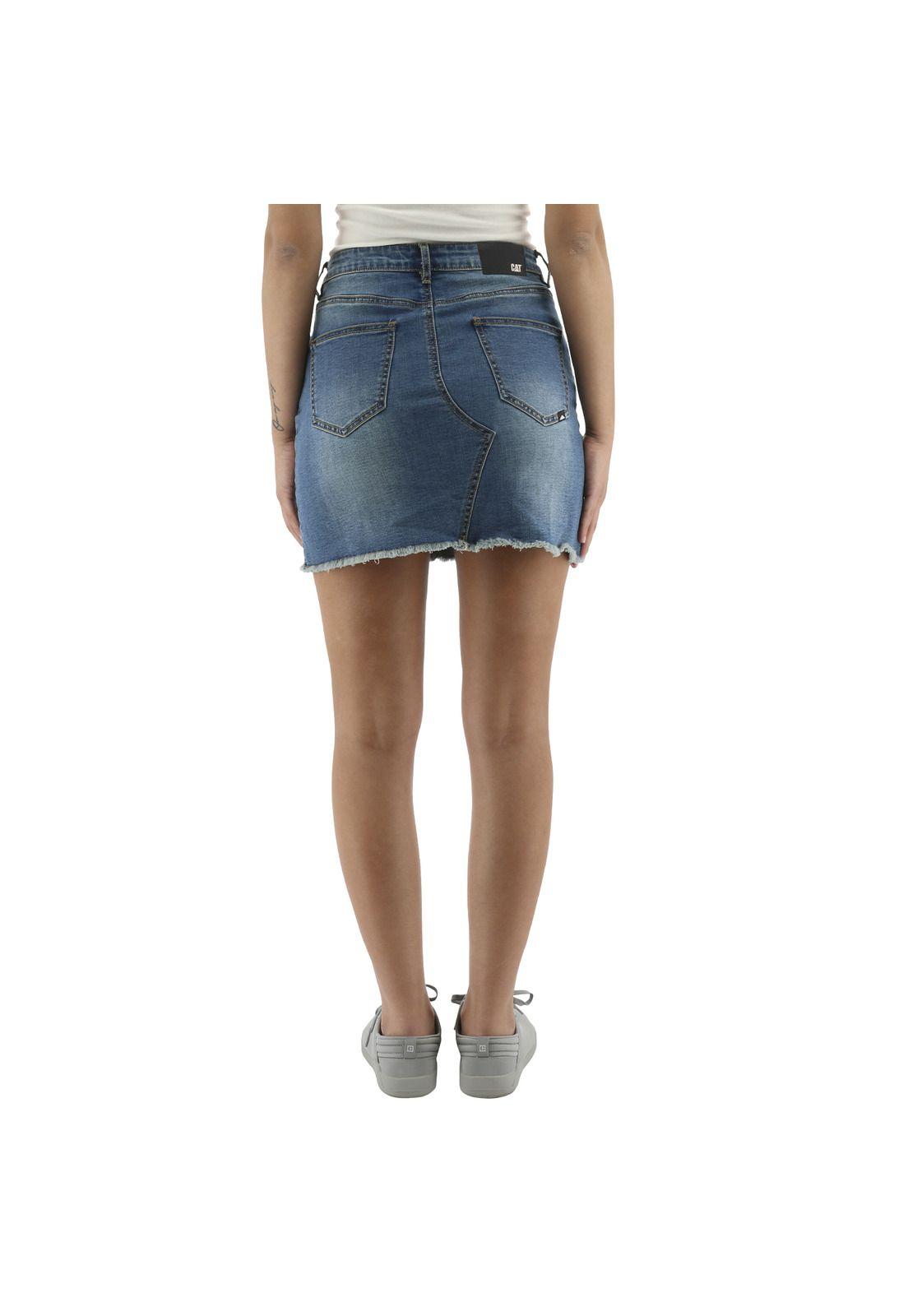 Falda Mujer Foundation Denim Skirt Azul-1