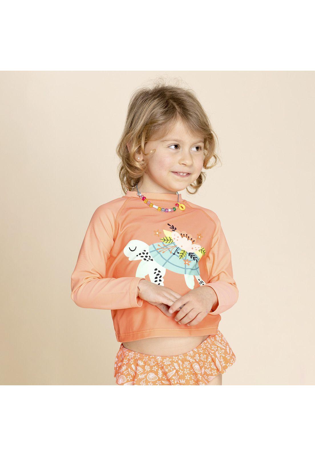 Traje De Baño Niña Arena (1-3) Coral-4
