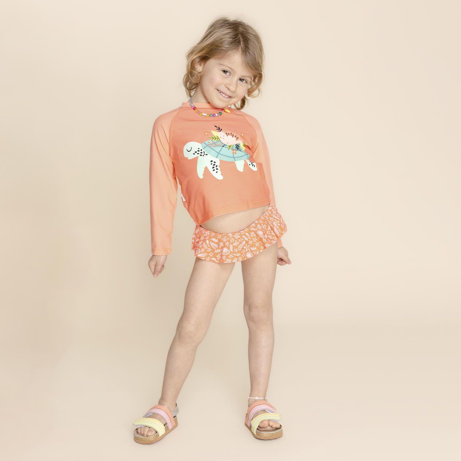 Traje De Baño Niña Arena (1-3) Coral-3