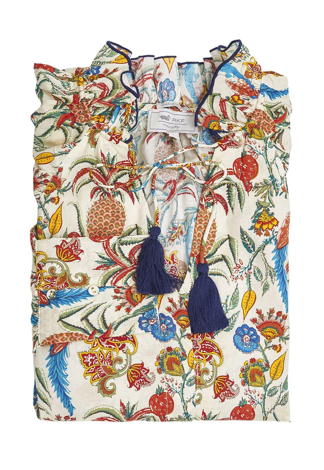 Blusa Algodón Orgánico Arga Naranja Mujer-3