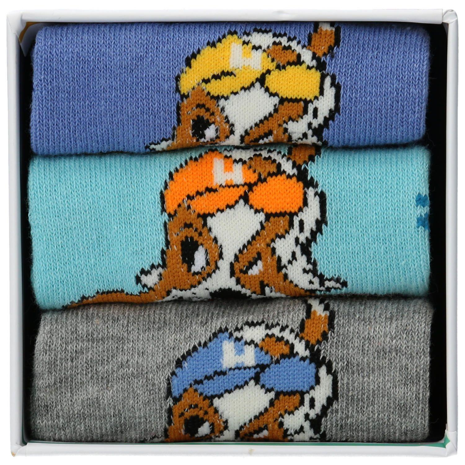 Pack 3 Calcetines Gift Baseb Azul Niño-3