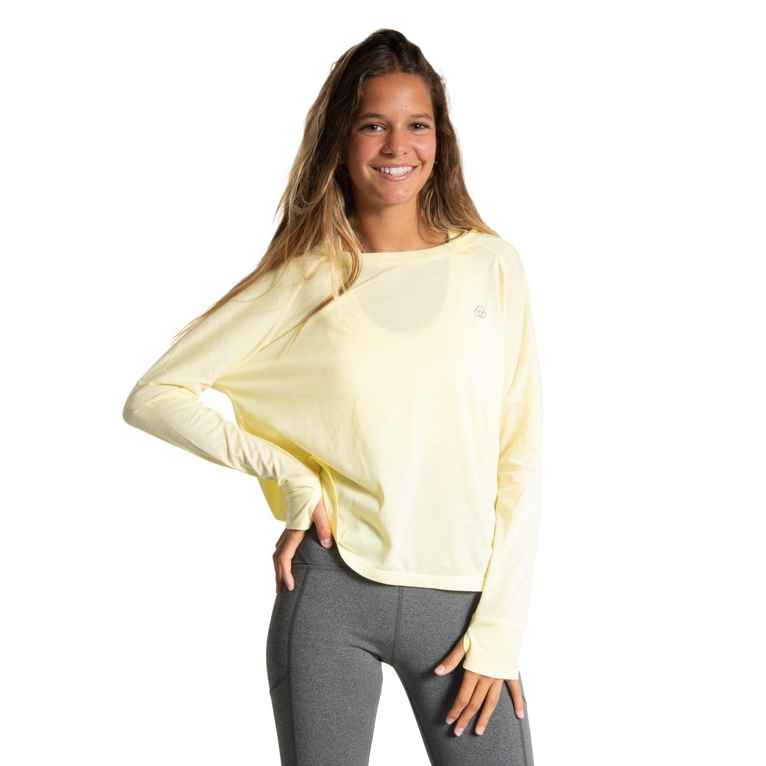 Polera M/L Mujer Ls T-Shirt Cata Amarillo-0