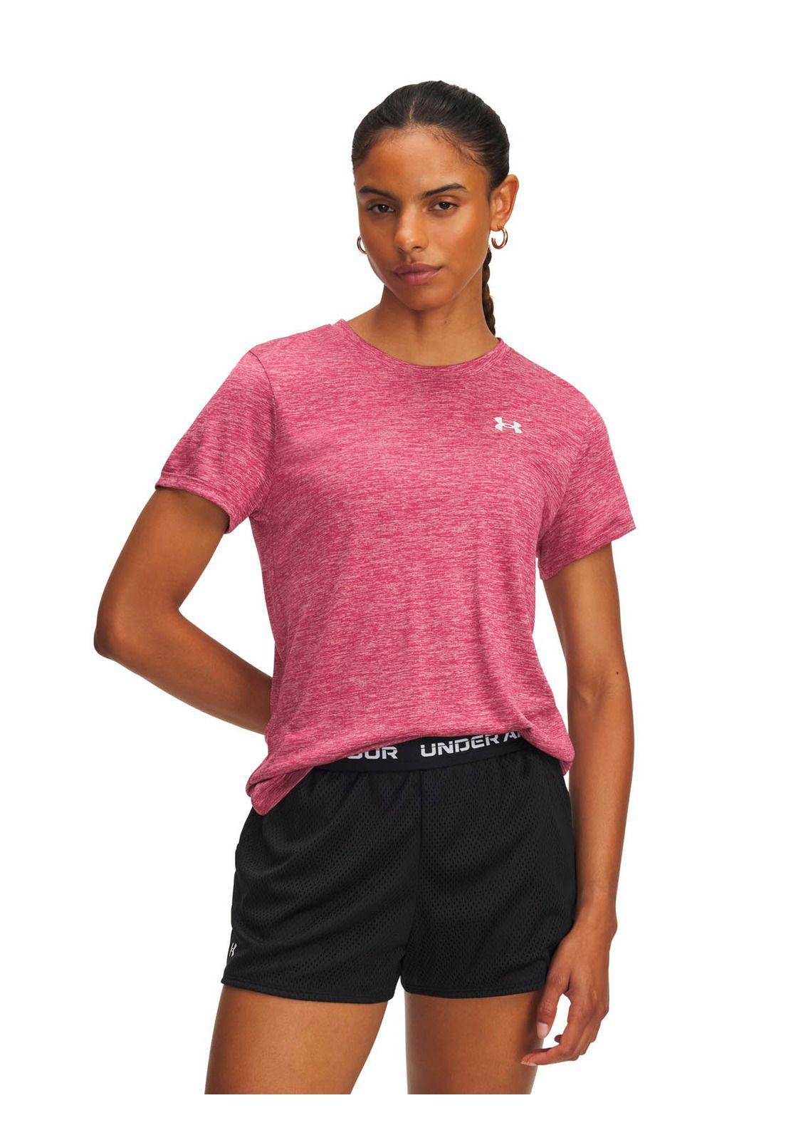 Polera Manga Corta Training para mujer Tech Twist rojo -0